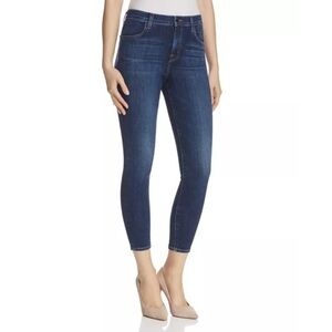 J Brand Alana High Rise Cropped Skinny Jeans in Mesmeric